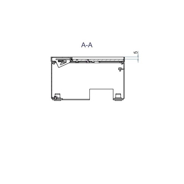 Produktbild UBD 162 051  -  Unterflur-Bodendose UBD 160 inkl. Deckel, flach (SVZ), ohne Kante, 5mm Vertiefung und 1 Schnurauslass